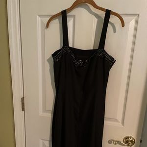 Sundress Black with white stitched trim